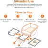 imageAmazon Basics Cat Litters Pee Pads 40 Count Universal Fit for Litter Box Odor Control with Fresh Scent Purple and WhiteLemon