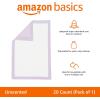 imageAmazon Basics Cat Litters Pee Pads 40 Count Universal Fit for Litter Box Odor Control with Fresh Scent Purple and WhiteUnscented