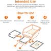 imageAmazon Basics Cat Litters Pee Pads 40 Count Universal Fit for Litter Box Odor Control with Fresh Scent Purple and WhiteUnscented