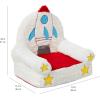 imageAmazon Basics Childrens Plush Toddler Chair Rocket MulticolorRocket