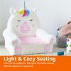 imageAmazon Basics Childrens Plush Toddler Chair Rocket MulticolorUnicorn