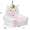 imageAmazon Basics Childrens Plush Toddler Chair Rocket MulticolorUnicorn