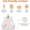 imageAmazon Basics Childrens Plush Toddler Chair Rocket MulticolorUnicorn