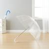 imageAmazon Basics Clear Umbrella for Rain Round Bubble Umbrella for Wedding With Wide Coverage 35quot Canopy Diameter Auto Open Strong Fiberglass Frame Steel Shaft Spoke Protectors for SafetyClear