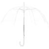 imageAmazon Basics Clear Umbrella for Rain Round Bubble Umbrella for Wedding With Wide Coverage 35quot Canopy Diameter Auto Open Strong Fiberglass Frame Steel Shaft Spoke Protectors for SafetyClear