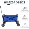 imageAmazon Basics Collapsible Folding Heavy Duty Utility Wagon for Outdoor Sports 265 pounds Weight Capacity Camping Garden and Shopping 276 x 409 x 20 inches BlackBlue