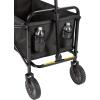 imageAmazon Basics Collapsible Folding Heavy Duty Utility Wagon for Outdoor Sports 265 pounds Weight Capacity Camping Garden and Shopping 276 x 409 x 20 inches BlackBlack
