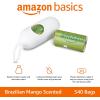 imageAmazon Basics Dog Poop Bags with Dispenser 270 Count Enhanced for Guaranteed Leakproof Lavender Scented Includes Leash ClipBrazilian Mango