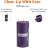 imageAmazon Basics Dog Poop Bags with Dispenser 270 Count Enhanced for Guaranteed Leakproof Lavender Scented Includes Leash ClipPremium Lavender