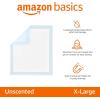 imageAmazon Basics Dog and Puppy Pee Pads with 5Layer LeakProof Design and QuickDry Surface for Potty Training Standard Absorbency XLarge 28 x 34 Inch  Pack of 60 Blue ampamp WhiteXLarge 40 Count