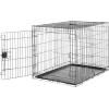imageAmazon Basics Durable Foldable Collapsible Portable Metal Wire Dog Crate with Tray Single Door with Divider Panel Easy to Assemble ampamp Clean 36 x 23 x 25 in Black420L x 280W x 300H
