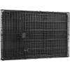 imageAmazon Basics Durable Foldable Collapsible Portable Metal Wire Dog Crate with Tray Single Door with Divider Panel Easy to Assemble ampamp Clean 36 x 23 x 25 in Black420L x 280W x 300H