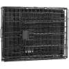 imageAmazon Basics Durable Foldable Collapsible Portable Metal Wire Dog Crate with Tray Single Door with Divider Panel Easy to Assemble ampamp Clean 36 x 23 x 25 in Black240L x 180W x 200H