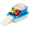 imageAmazon Basics Ferry Boat with 2 Mini Cars Bathtub Toy for Kids Ages 2 and Up Blue Small