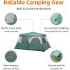imageAmazon Basics Instant Camping Tent with Rainfly WeatherResistant Quick Setup10 Person