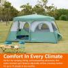imageAmazon Basics Instant Camping Tent with Rainfly WeatherResistant Quick Setup10 Person