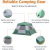 imageAmazon Basics Instant Camping Tent with Rainfly WeatherResistant Quick Setup4 Person