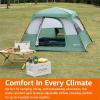 imageAmazon Basics Instant Camping Tent with Rainfly WeatherResistant Quick Setup4 Person