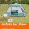 imageAmazon Basics Instant Camping Tent with Rainfly WeatherResistant Quick Setup6 Person