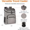 imageAmazon Basics Insulated Cooler Backpack 30 Can Capacity LeakProof Design Gray