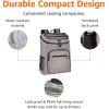 imageAmazon Basics Insulated Cooler Backpack 30 Can Capacity LeakProof Design Gray