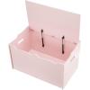 imageAmazon Basics Kids Toy Box Wooden Organizer Storage Chest Pink 30quot x 18quot x 19quotPink