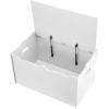 imageAmazon Basics Kids Toy Box Wooden Organizer Storage Chest Pink 30quot x 18quot x 19quotWhite