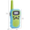 imageAmazon Basics Kids Walkie Talkie Set Range Extending Set of 2 for Camping or Birthday Toys Green and Blue