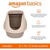 imageAmazon Basics NoMess Hooded Cat Litter Box Standard Multicolor 21 in x 16 in x 15 inMulticolor