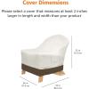 imageAmazon Basics Outdoor Patio Chair Cover Waterproof AntiUV Durable BeigeTanBeigeTan