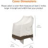 imageAmazon Basics Outdoor Patio Chair Cover Waterproof AntiUV Durable BeigeTanBeigeTan