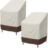 imageAmazon Basics Outdoor Patio Chair Cover Waterproof AntiUV Durable BeigeTanBeigeTan