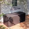 imageAmazon Basics Outdoor Patio Storage Box 150 Gallon Deck Box Waterproof and Weatherresistant Furniture Cushions Garden Tools Brown150 gallon