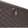 imageAmazon Basics Outdoor Patio Storage Box 150 Gallon Deck Box Waterproof and Weatherresistant Furniture Cushions Garden Tools Brown150 gallon