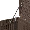 imageAmazon Basics Outdoor Patio Storage Box 150 Gallon Deck Box Waterproof and Weatherresistant Furniture Cushions Garden Tools Brown99 gallon