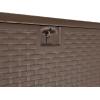 imageAmazon Basics Outdoor Patio Storage Box 150 Gallon Deck Box Waterproof and Weatherresistant Furniture Cushions Garden Tools Brown99 gallon