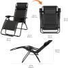 imageAmazon Basics Outdoor Patio Zero Gravity Lounge Chair with Pillow Folding Reclining and Textilene Adjustable Folding Lounge Lawn Chairs for Outside 26quot BeigeBlack