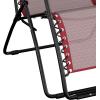 imageAmazon Basics Outdoor Patio Zero Gravity Lounge Chair with Pillow Folding Reclining and Textilene Adjustable Folding Lounge Lawn Chairs for Outside 26quot BeigeBurgundy