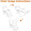 imageAmazon Basics Outdoor Patio Zero Gravity Lounge Chair with Pillow Folding Reclining and Textilene Adjustable Folding Lounge Lawn Chairs for Outside 26quot BeigeBeige