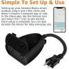 imageAmazon Basics Outdoor Smart Plug with 2 Individually Controlled Outlets Works with Alexa Only 24 GHz WiFi No Hub Required Black