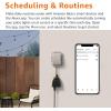 imageAmazon Basics Outdoor Smart Plug with 2 Individually Controlled Outlets Works with Alexa Only 24 GHz WiFi No Hub Required Black