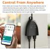 imageAmazon Basics Outdoor Smart Plug with 2 Individually Controlled Outlets Works with Alexa Only 24 GHz WiFi No Hub Required Black