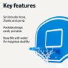 imageAmazon Basics Pool Basketball Hoop Poolside with 2 Balls and Pump