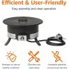 imageAmazon Basics Portable Propane Fire Pit 19 inch Round Gas for Patio 55000 BTU Carry Strapblack