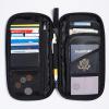 imageAmazon Basics RFIDblocking Passport Wallet Passport Holder for Travel 100 Nylon Material with Durable Zipper Closure Zippered Pockets Slots for Cards 10quotx5quot Black Solid