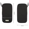 imageAmazon Basics RFIDblocking Passport Wallet Passport Holder for Travel 100 Nylon Material with Durable Zipper Closure Zippered Pockets Slots for Cards 10quotx5quot Black Solid