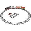 imageAmazon Basics Remote Control Steam Engine Hobby Train Set with Tender and Gondola and Caboose Smoking working light and realistic sounds Age 3 or up Perfect for Kids Multicolor