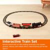 imageAmazon Basics Remote Control Steam Engine Hobby Train Set with Tender and Gondola and Caboose Smoking working light and realistic sounds Age 3 or up Perfect for Kids Multicolor