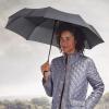 imageAmazon Basics Round Travel Umbrella for Rain Compact Umbrella with Auto OpenClose Strong Alloy Steel Frame Compact Size for BackpacksHandbags 11quot Long When Closed One Size Black