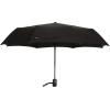 imageAmazon Basics Round Travel Umbrella for Rain Compact Umbrella with Auto OpenClose Strong Alloy Steel Frame Compact Size for BackpacksHandbags 11quot Long When Closed One Size Black
